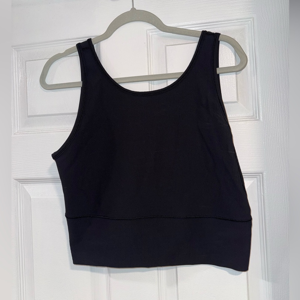Lululemon Black Ribbed Top